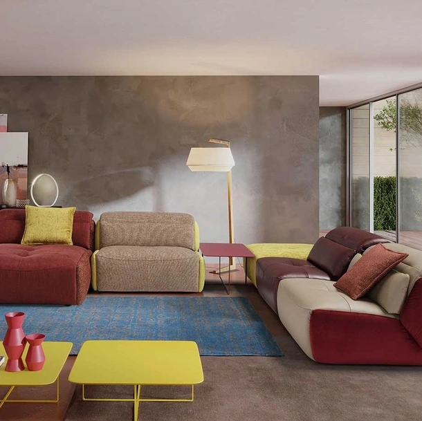 Divano angolare con penisola Selfy di Egoitaliano