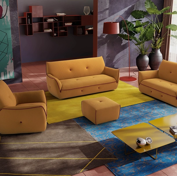 Salotto in tessuto Yuki di Egoitaliano