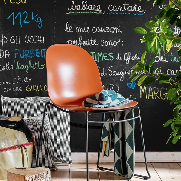 Sedia Academy a slitta di Connubia