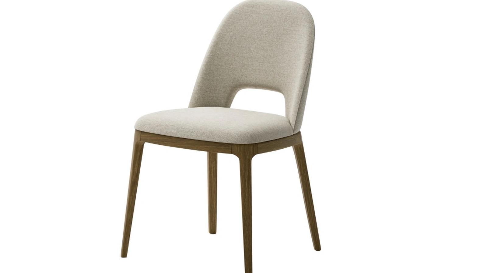Sedia Ada in tessuto imbottito con struttura in legno di frassino di Veneta Cucine