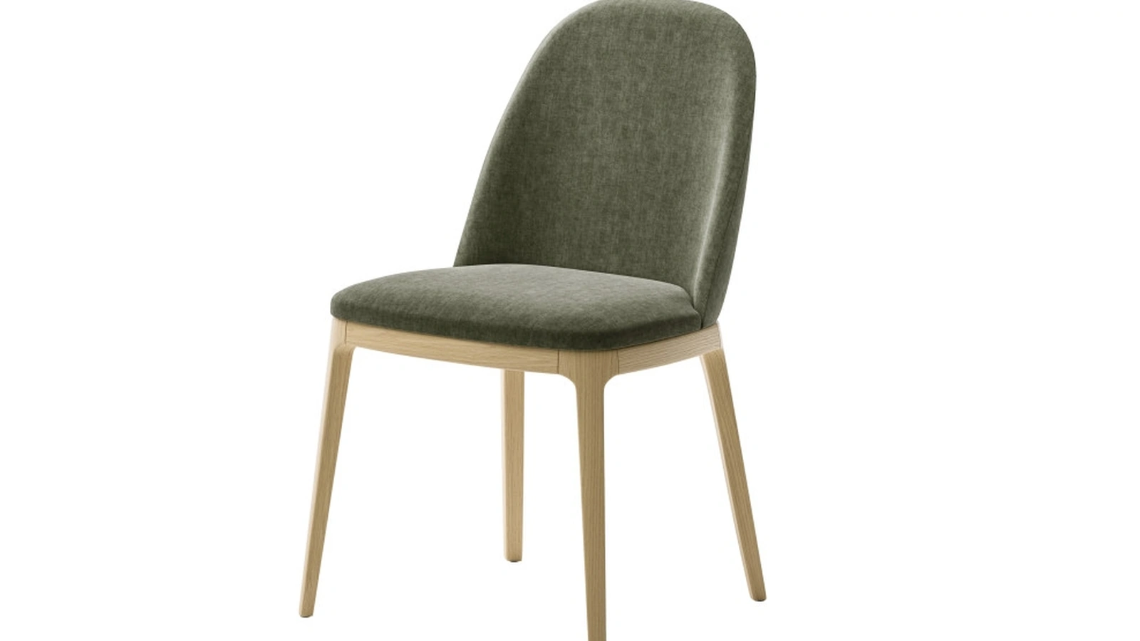 Sedia Augusta in tessuto imbottito con struttura in frassino di Veneta Cucine