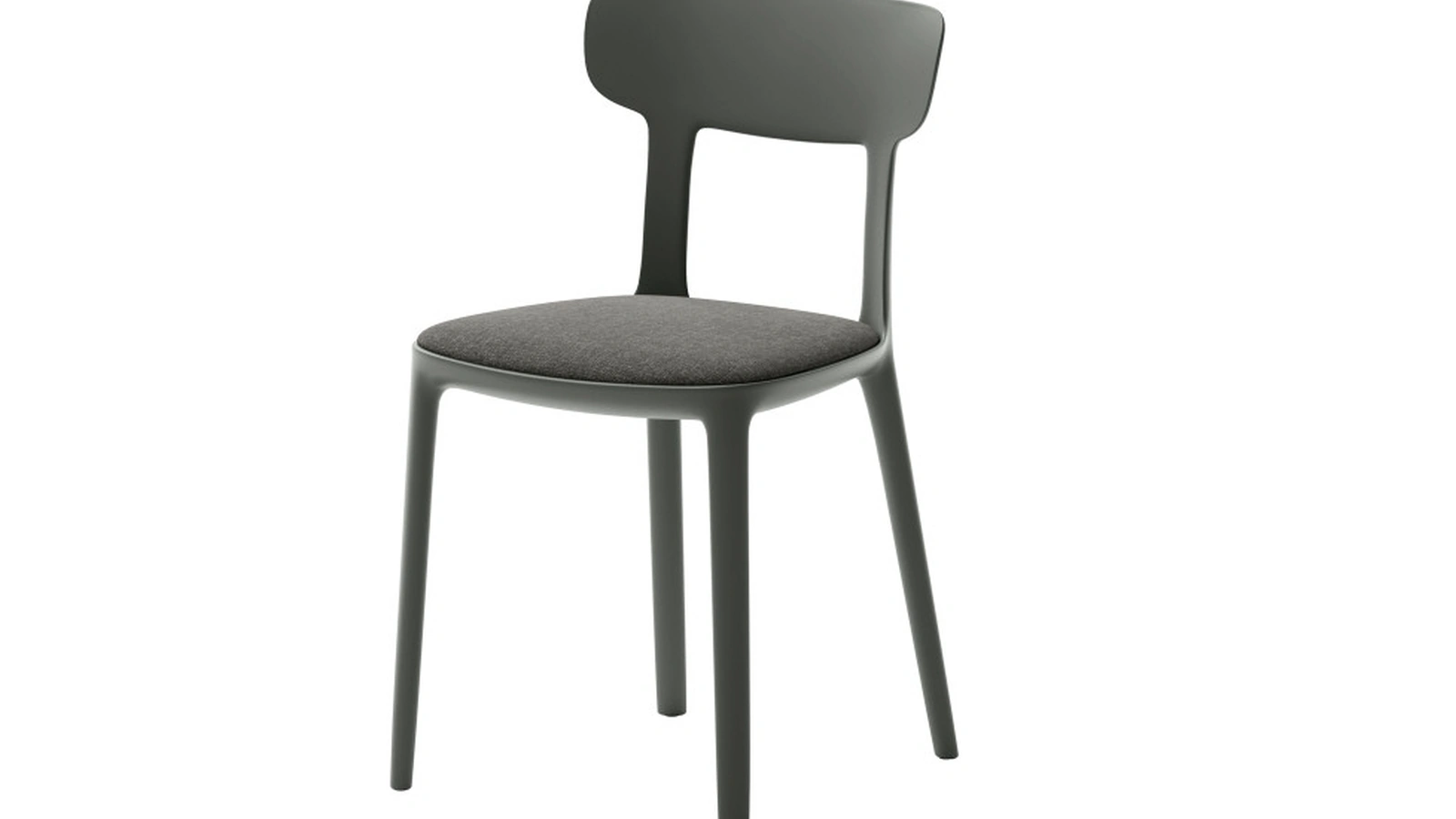 Sedia Canova in polipropilene con seduta in tessuto imbottito di Veneta Cucine