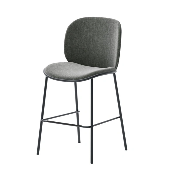 Sgabello Fluffy in tessuto imbottito di Veneta Cucine