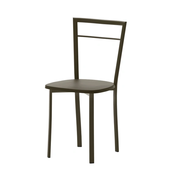 Sedia Olivia in metallo con seduta in legno di Veneta Cucine