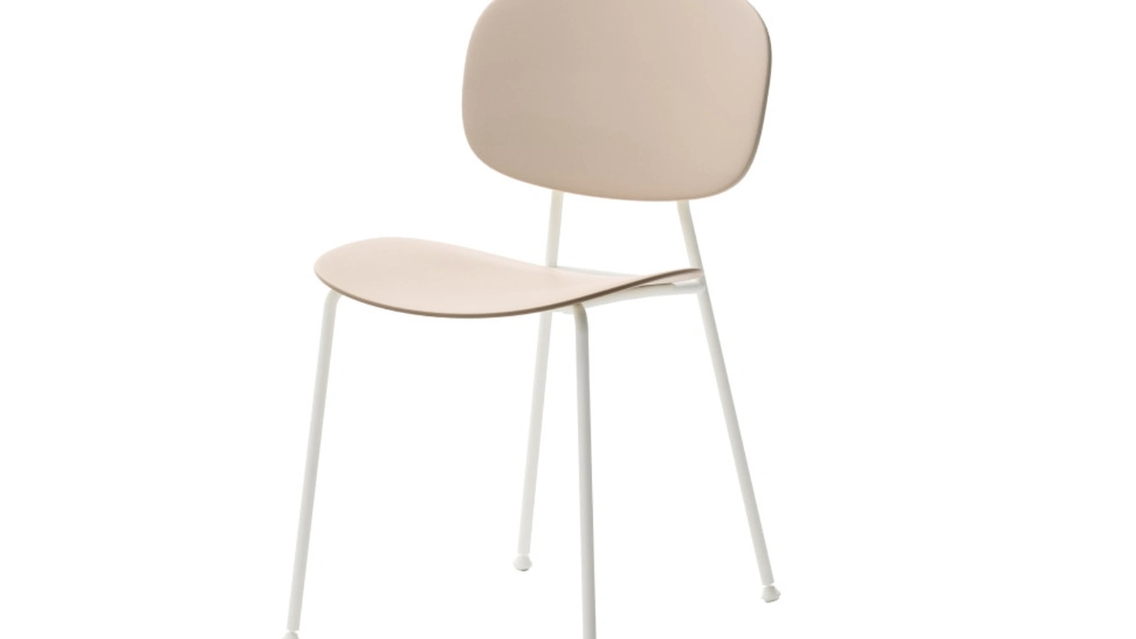 Sedia Tondina con seduta e schienale in polipropilene e base in metallo verniciato di Veneta Cucine