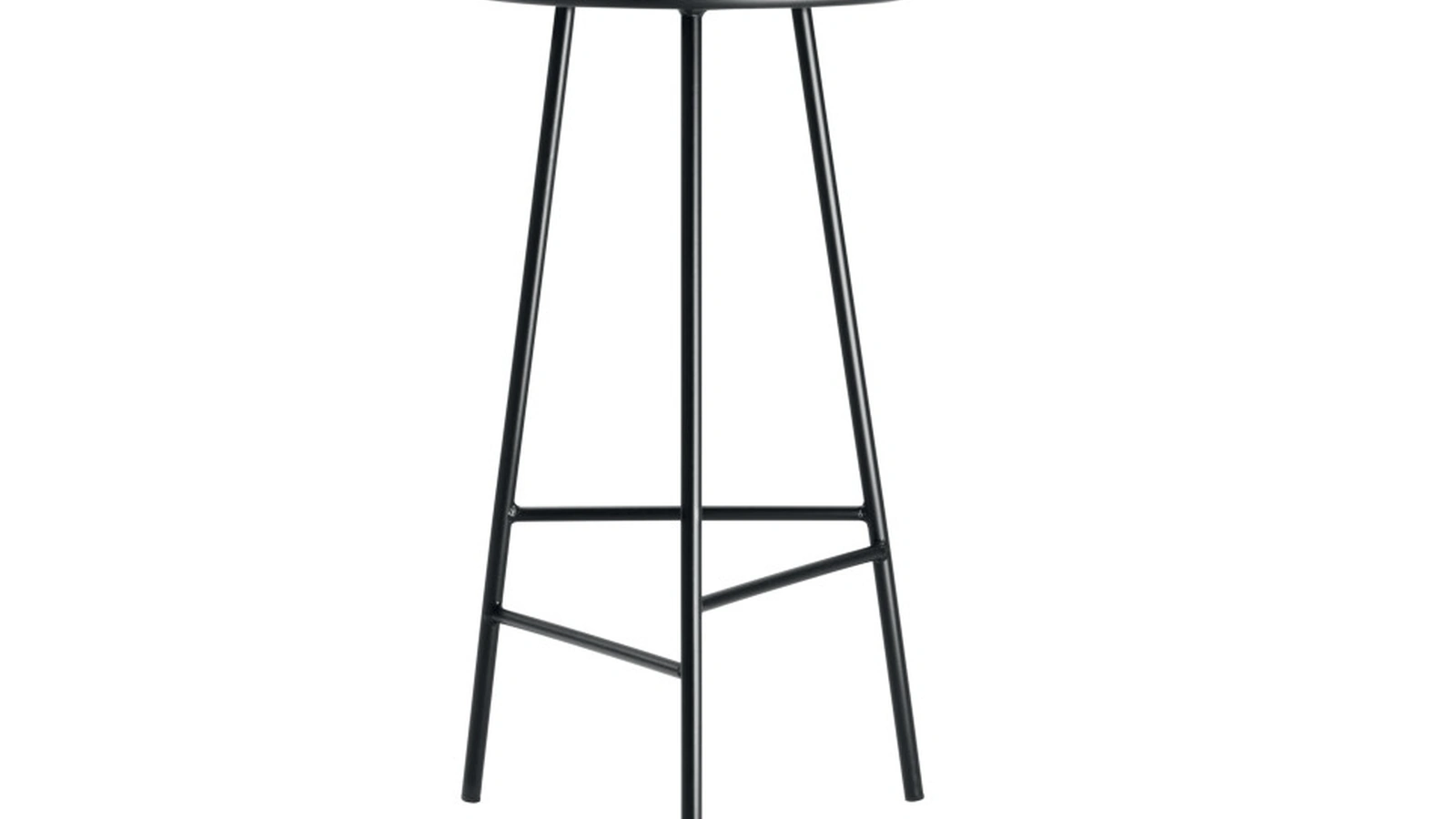 Sgabello Trinity in frassino laccato con struttura in metallo verniciato di Veneta Cucine