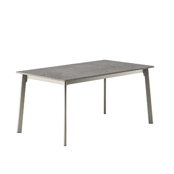 Tavolo Ares con piano in laminato e base in metallo di Veneta Cucine