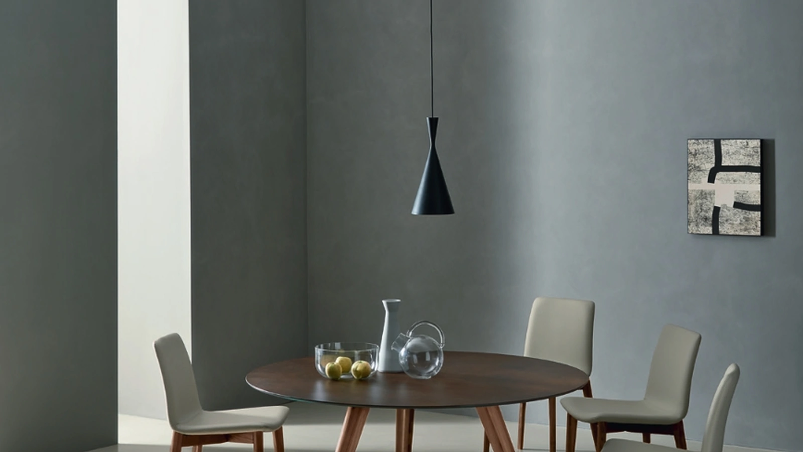 Tavolo Bistrot in ceramica Ossido Bruno di Sangiacomo