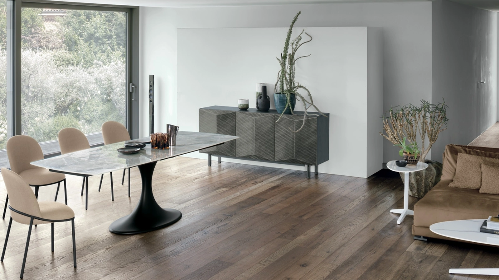 Tavolo allungabile e girevole Calice di Target Point