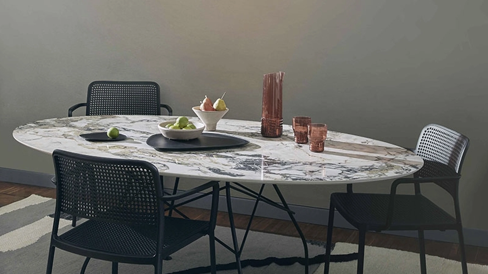 Tavolo rotondo Glossy di Kartell