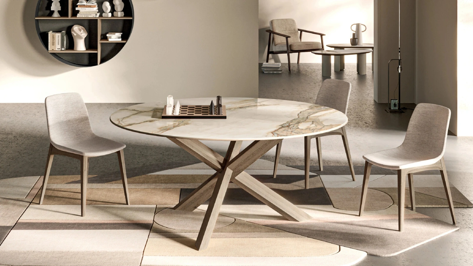 Tavolo Piano Manhattan ring Ceramics di Devina Nais