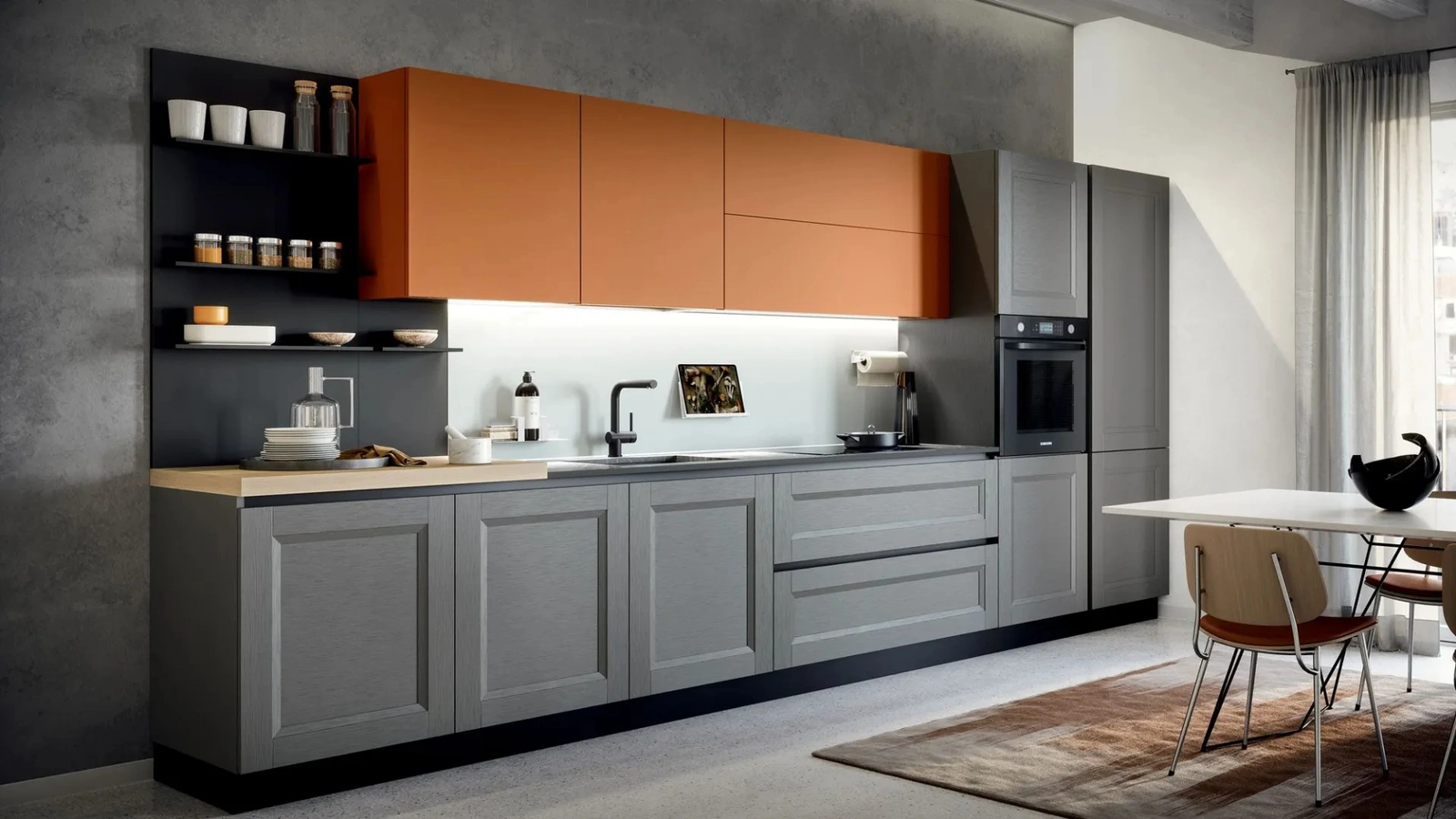 Cucina Classica lineare Asia 03 di Forma Cucine