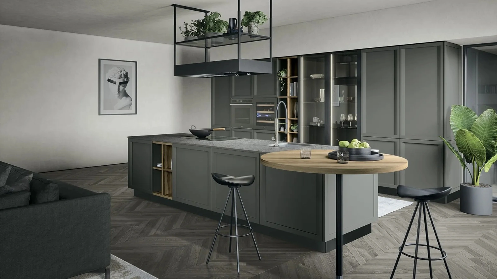 Cucina Classica con isola Bellaria 01 di Forma Cucine