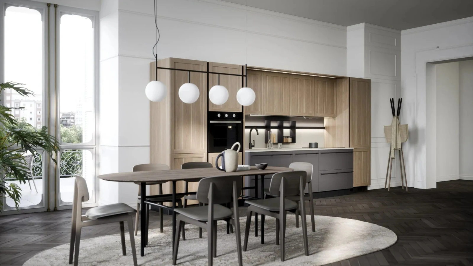 Cucina Classica lineare River 03 di Forma Cucine