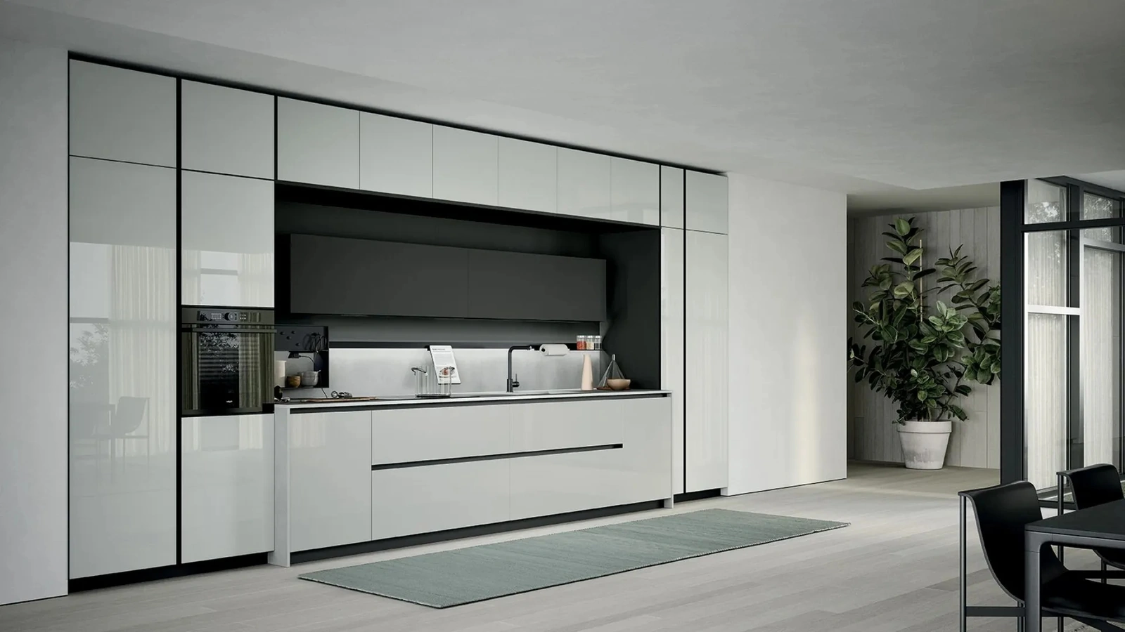 Cucina Moderna lineare Aria Tech 02 di Forma Cucine