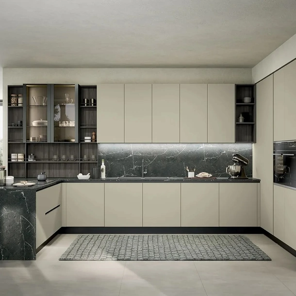 Cucina Moderna con penisola Colibrì 02 di Forma Cucine