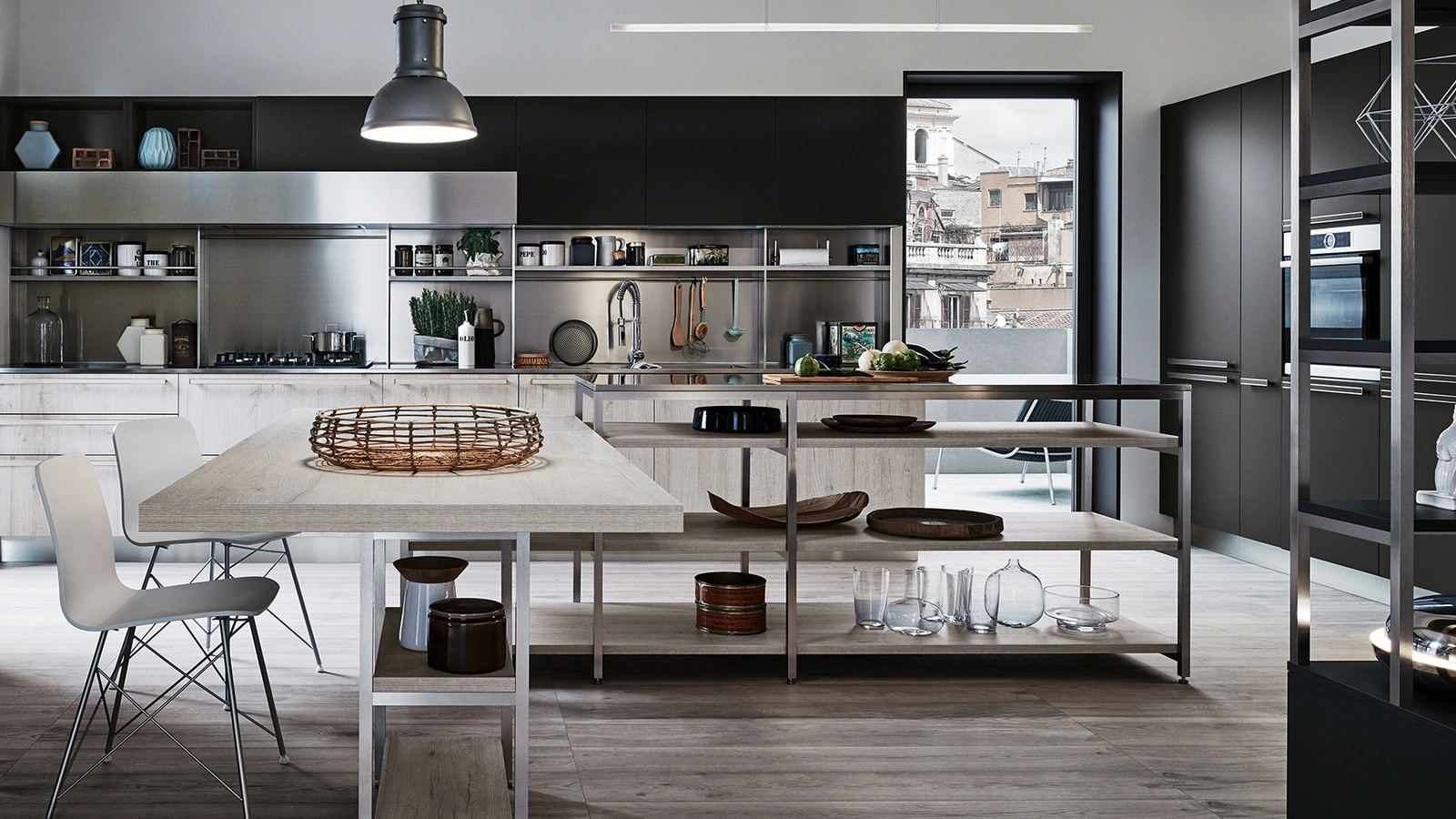 Cucina Moderna ad angolo Ethica di Veneta Cucine