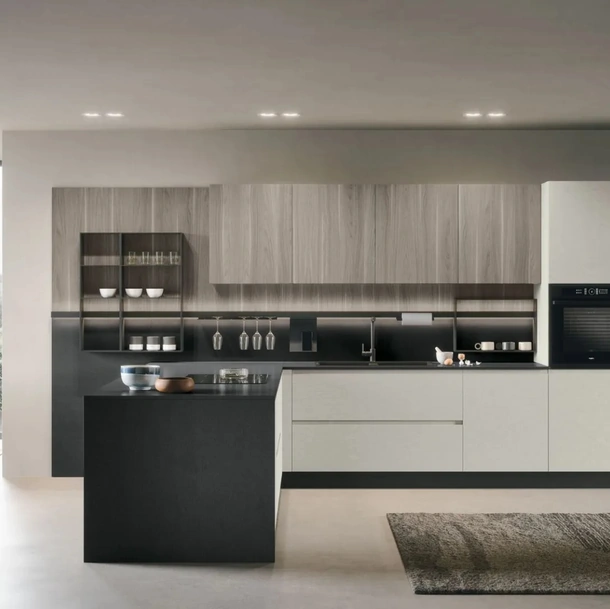 Cucina Moderna con penisola Joy 03 di Forma Cucine