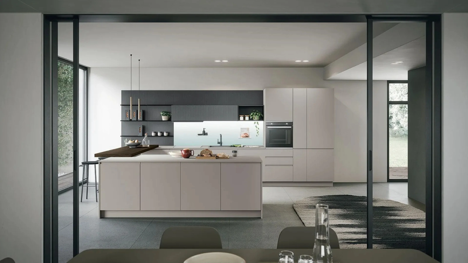 Cucina Moderna con penisola Joy 04 di Forma Cucine