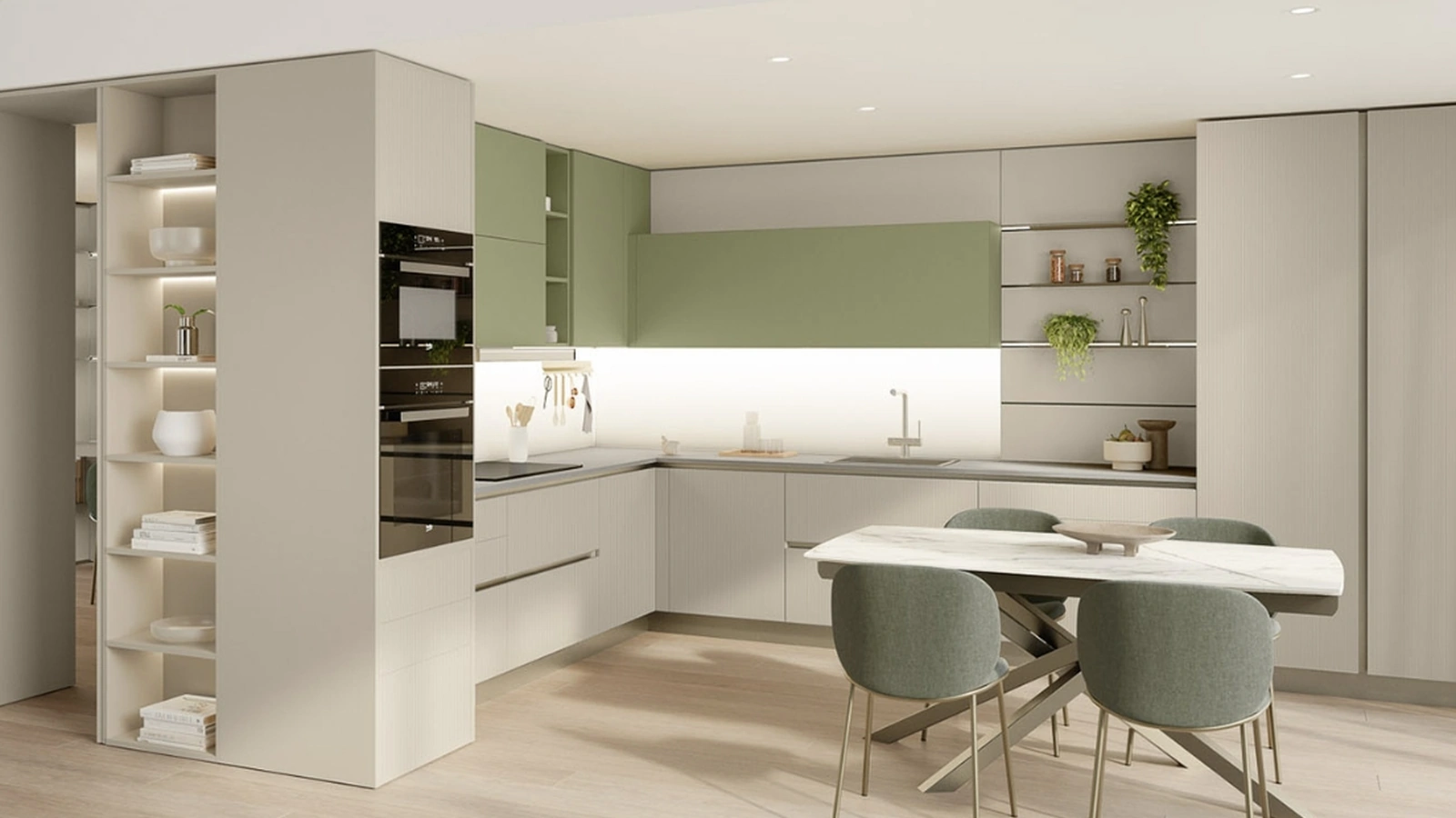 Cucina Moderna angolare Start-Time 01 di Veneta Cucine