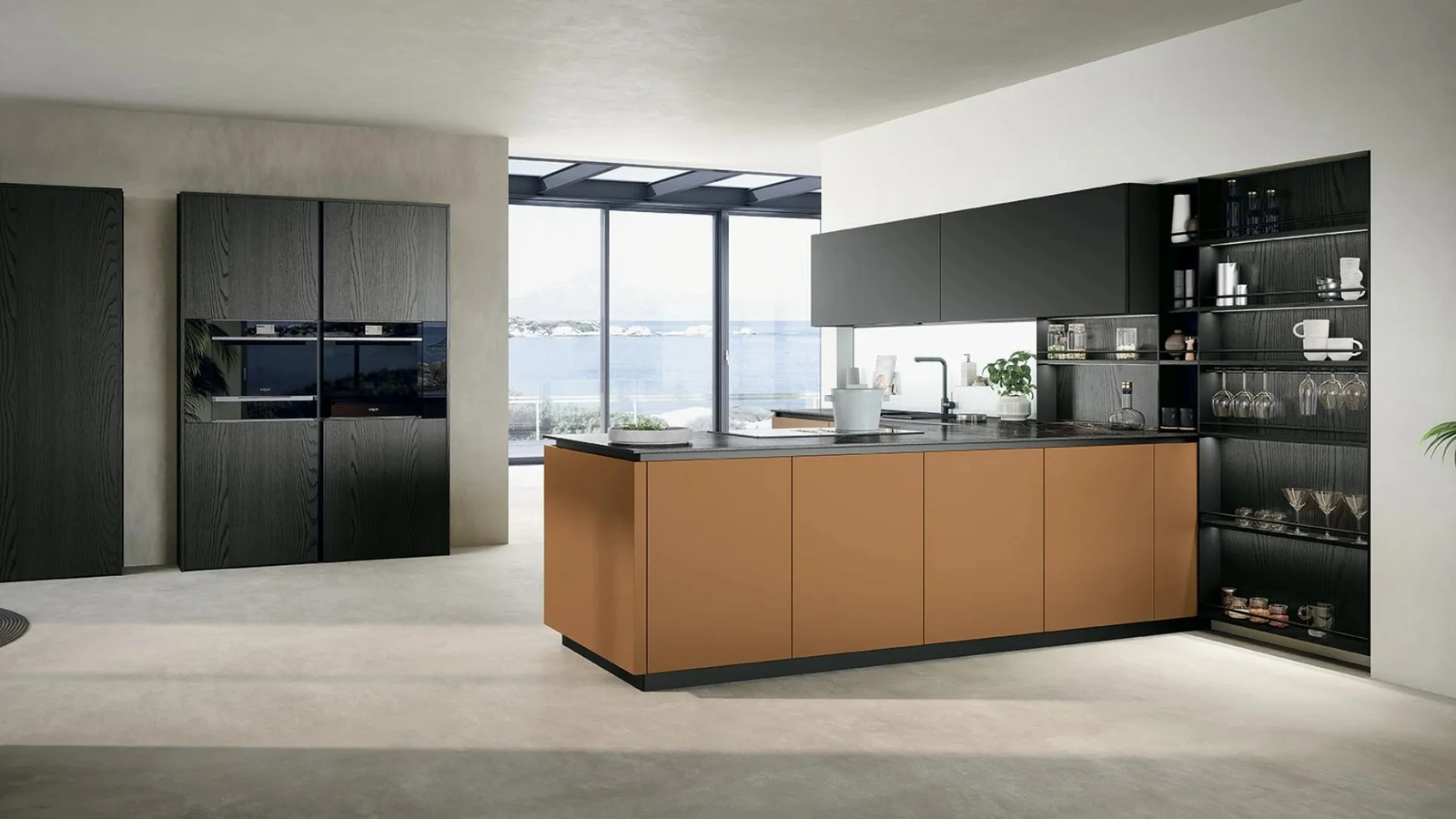 Cucina Moderna con penisola Trend 03 di Forma Cucine