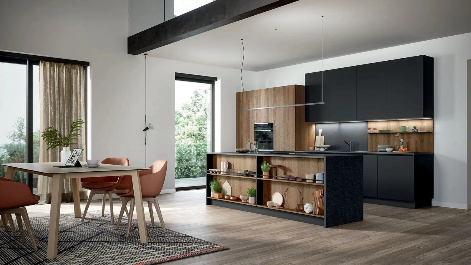 Cucina Moderna con isola Trend Linea di Forma Cucine