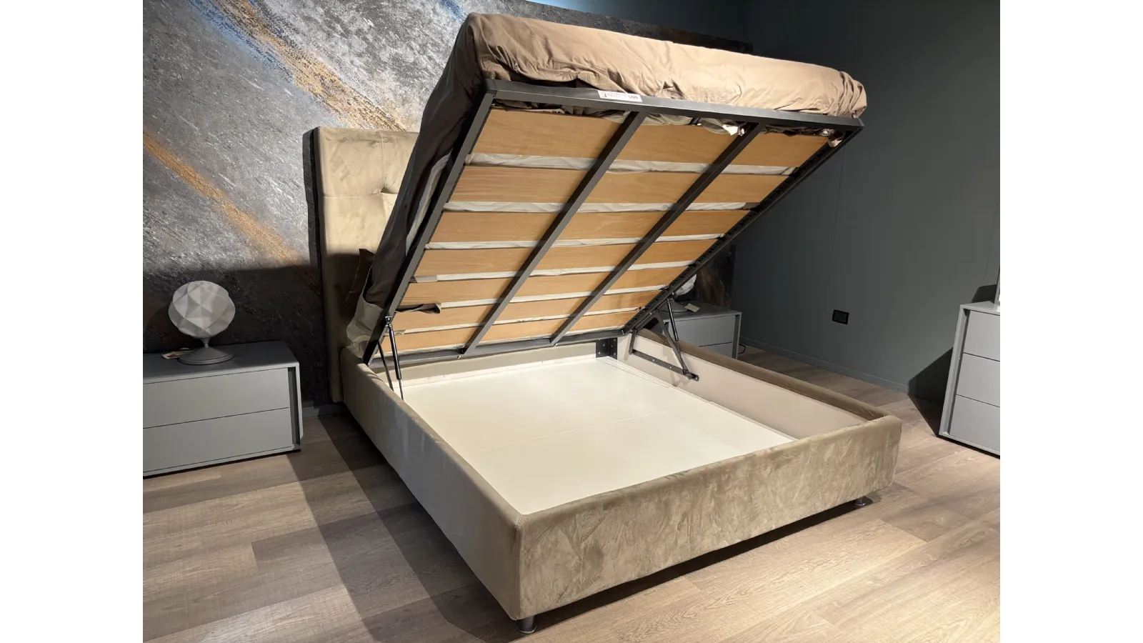 Letto contenitore Bedding Mod. Anna Alto 