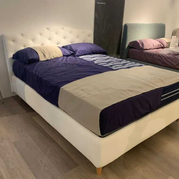 Letto contenitore Noctis mod. Lyle Capitonné