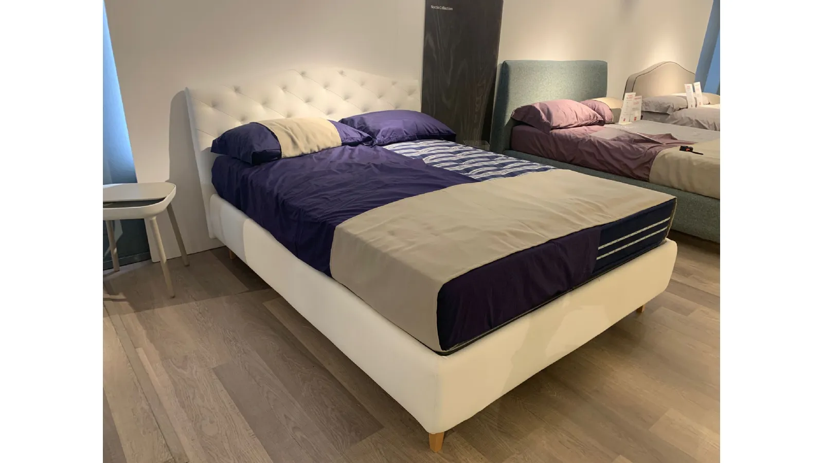 Letto contenitore Noctis mod. Lyle Capitonné