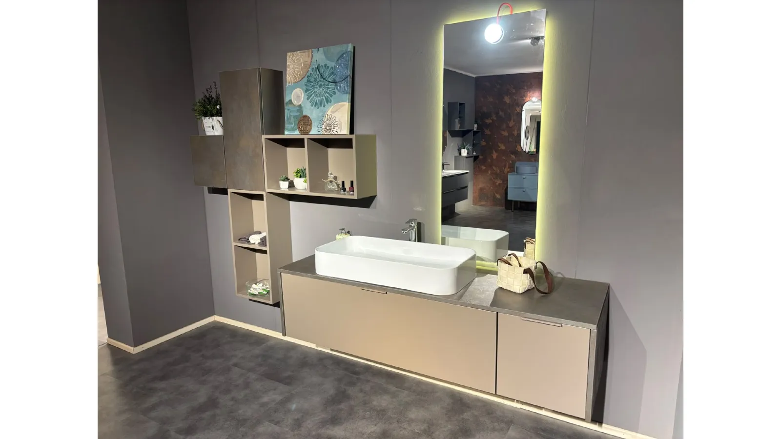 Mobile Bagno Compab mod. K-25 Tortora