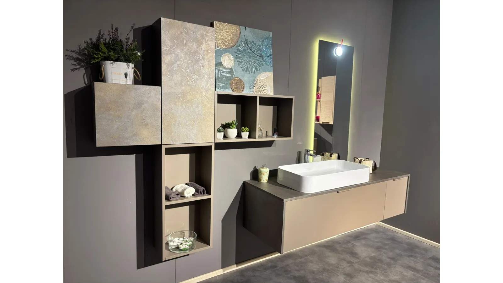 Mobile Bagno Compab mod. K-25 Tortora