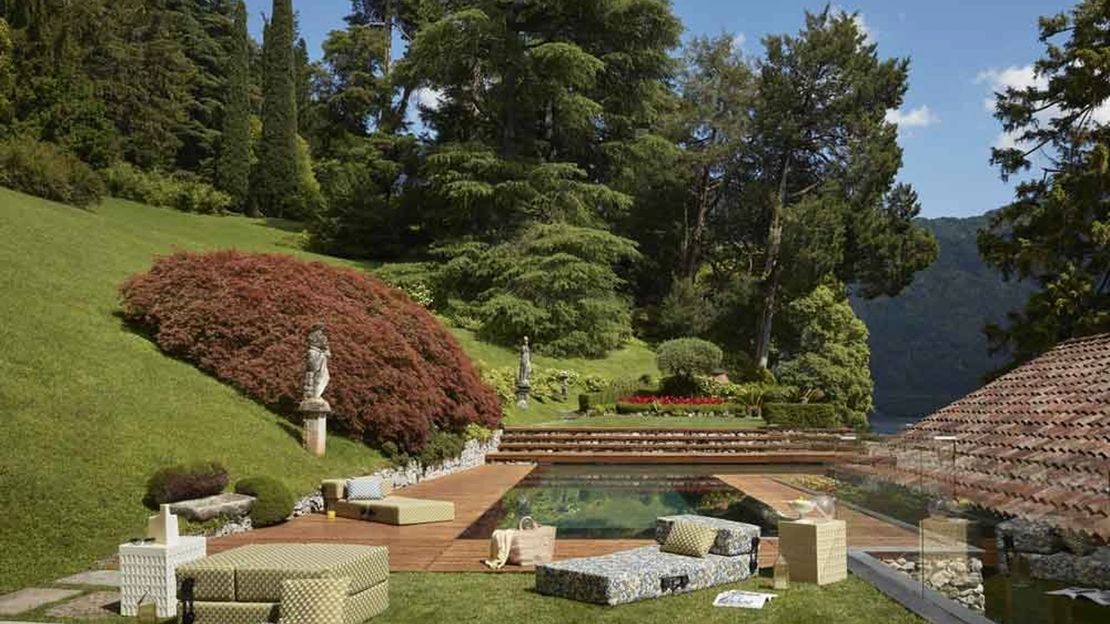 Lettino prendisole in tessuto imbottito Trix Outdoor Liberty di Kartell