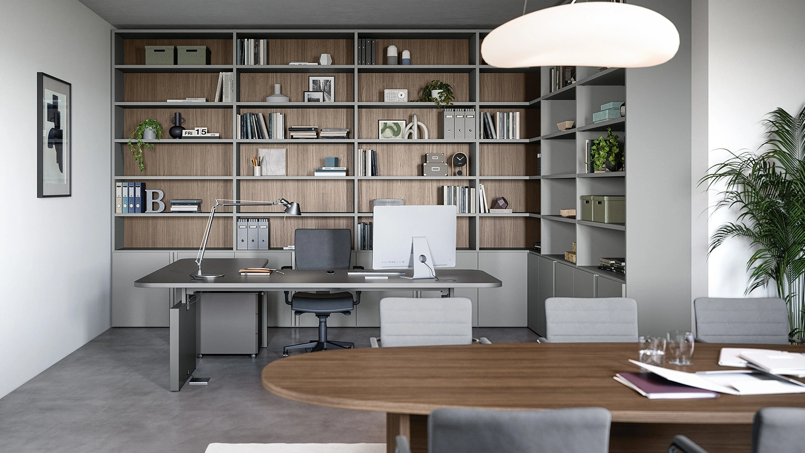 Mobile Ufficio Libreria angolare 02C di Cinquanta3